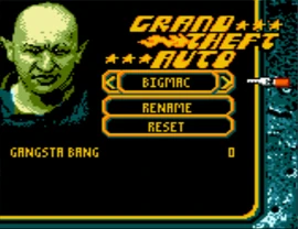 BigMac in the character selection menu.