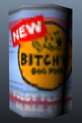 Can of Bitch'n' Dog Food in Grand Theft Auto IV.