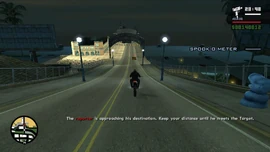 The reporter approaching his destination.