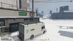 Take the LSDS van to the vantage point