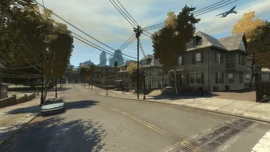View of a row of houses on Tenmile Street.