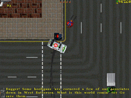 Once the players have been killed, the protagonist will be told that some of the Mob's associates have been cornered by some hooligans in West Battersea and need saving.