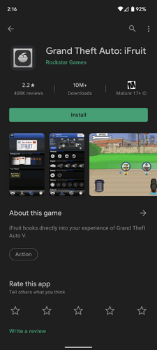 Grand Theft Auto: iFruit got removed from the play store? : r/gtaonline