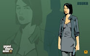 Concept artwork for Asuka Kasen in Grand Theft Auto III.