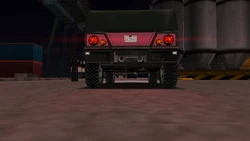 A pink Patriot is seen arriving at the meeting.