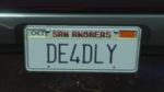 Custom Plate GTAO DE4DLY