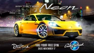 Lucky Wheel Advert.
