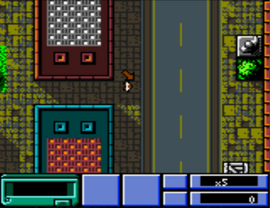 Travis's appearance in-game (Game Boy Color version).