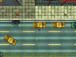 The protagonist is told to pick up the Tanker in West Little Bogota and rig it with explosives.