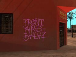 Dark green graffiti Los Santos Vagos (SprayTag7) [18665] - object