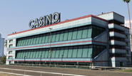 The casino at day, as seen from the race track.