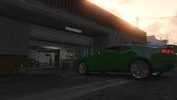 Re-entering the dealership.