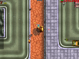 Using the Model Cars to kill the armed men near the entrance of the drug lab.