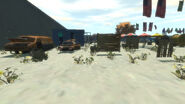 Fences and wrecks.