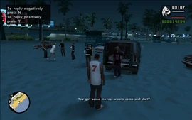 After they're done dancing, the DJ compliments CJ and invites him into the sound van for a private talk.