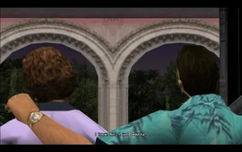 KeepYourFriendsClose-GTAVC-SS53.jpg (126 KB) Tommy and Ken stare down the sunset, signaling the beginning of the end credits...