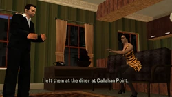 She says she stashed some "zap" at the Rusty Brown's Ring Donuts in Callahan Point.