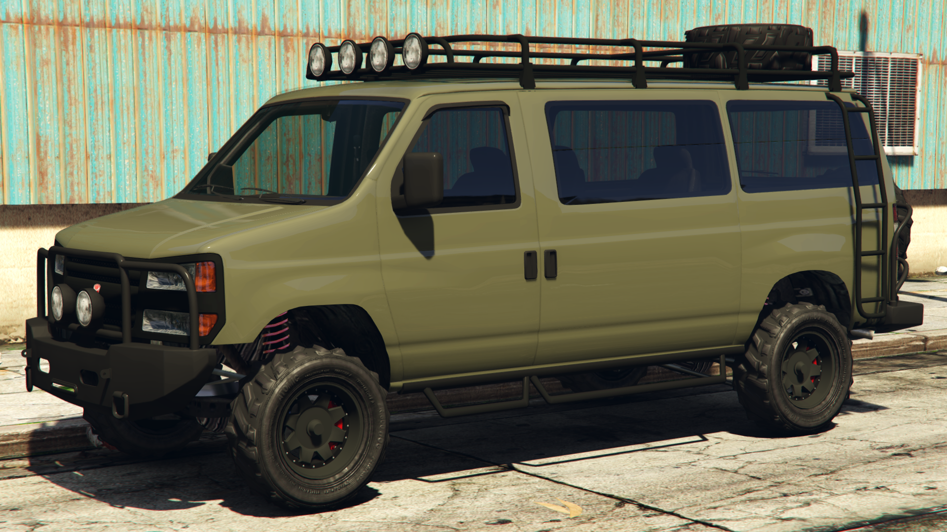 custom gta 5 lifted car