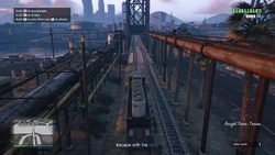 Escape with the train
