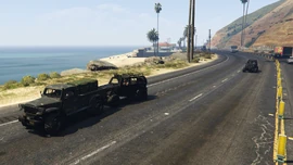 Merryweather Security attacking the player.