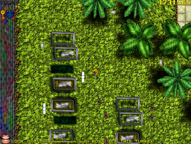 Attacking the agents in the graveyard.