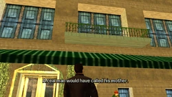 His mother seemingly doesn't care about his excuses...