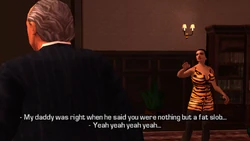 Toni drops by Salvatore's office, walking in during an argument between Salvatore and Maria.