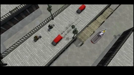 Lester and Huang arriving at Gantry Park to meet the A.O.D. members.