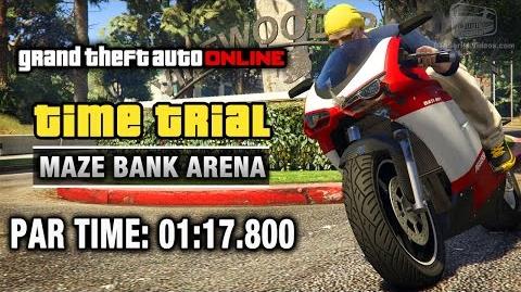 GTA Online - Time Trial 12 - Maze Bank Arena (Under Par Time)