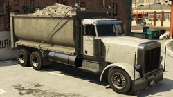 A Rubble in GTA V, with its tipper loaded