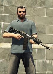 Michael with his Heavy Shotgun.
