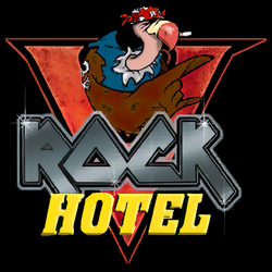 The V-Rock Hotel logo.