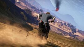 The beta screenshot confirming Franklin's role in the beta version of this mission.
