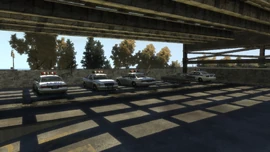 The Northern Gardens Police Station car park.