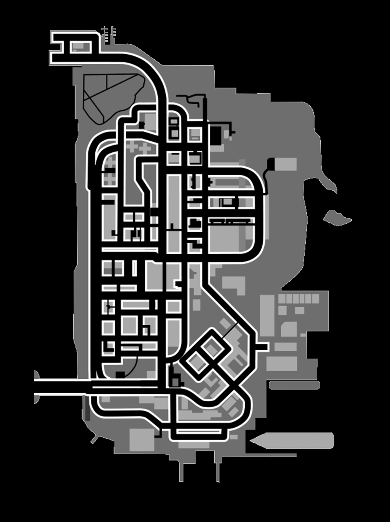 Grand Theft Auto III Map of Portland Island - iGrandTheftAuto