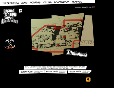 PromotionalWebsite-GTASA-Flash-Mulholland