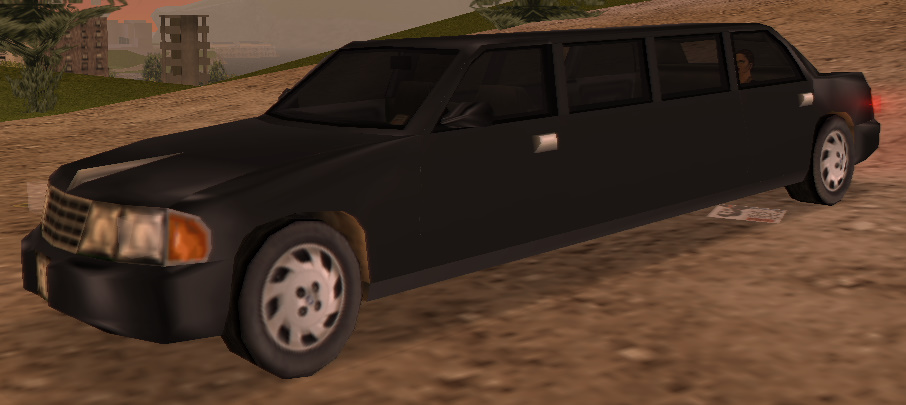 GTA 3: Special & Unique GTA Vehicles - Black Stretch/Limo 