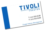 A Tivoli Theater business card from Rockstar Games Social Club.