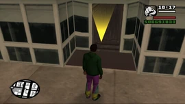 How the glitched door looks from a closer angle.