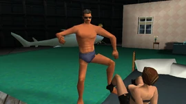 First appearance during Recruitment Drive, about to film a scene with an unnamed actress.