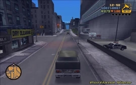 Claude heading to the robbers' hideout.