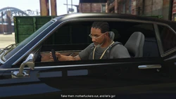 Johnny Guns drives off