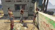 Female members at the same location in GTA Online.