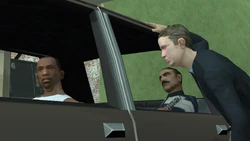 Outrider-GTASA-Mission.png (1.52 MB) Carl Johnson and Mike Toreno, both working infiltrated with the Loco Syndicate.