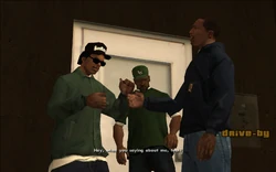 CJ then asks Ryder what he was saying about him.