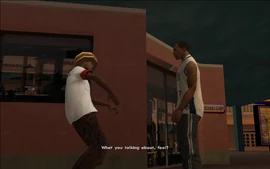 Loc asks CJ what he meant.