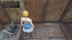 Search for a toolbox containing the cutting torch