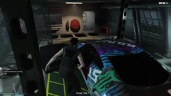 Enter the [target vehicle].