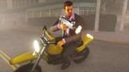 Tommy Vercetti in a screenshot from Grand Theft Auto: The Trilogy - The Definitive Edition.