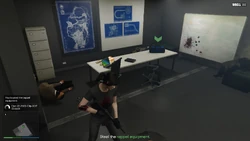 Steal the rappel equipment